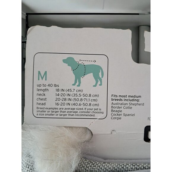 Boots & Barkley Size Medium Gray Dog Hoodie - Picture 4 of 5